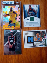 Basketball insert numbered refractor lot Duncan grant Davis #'d