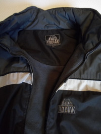 Kodiak Fleece Lined 3 Season Jacket, L - Black/Gray