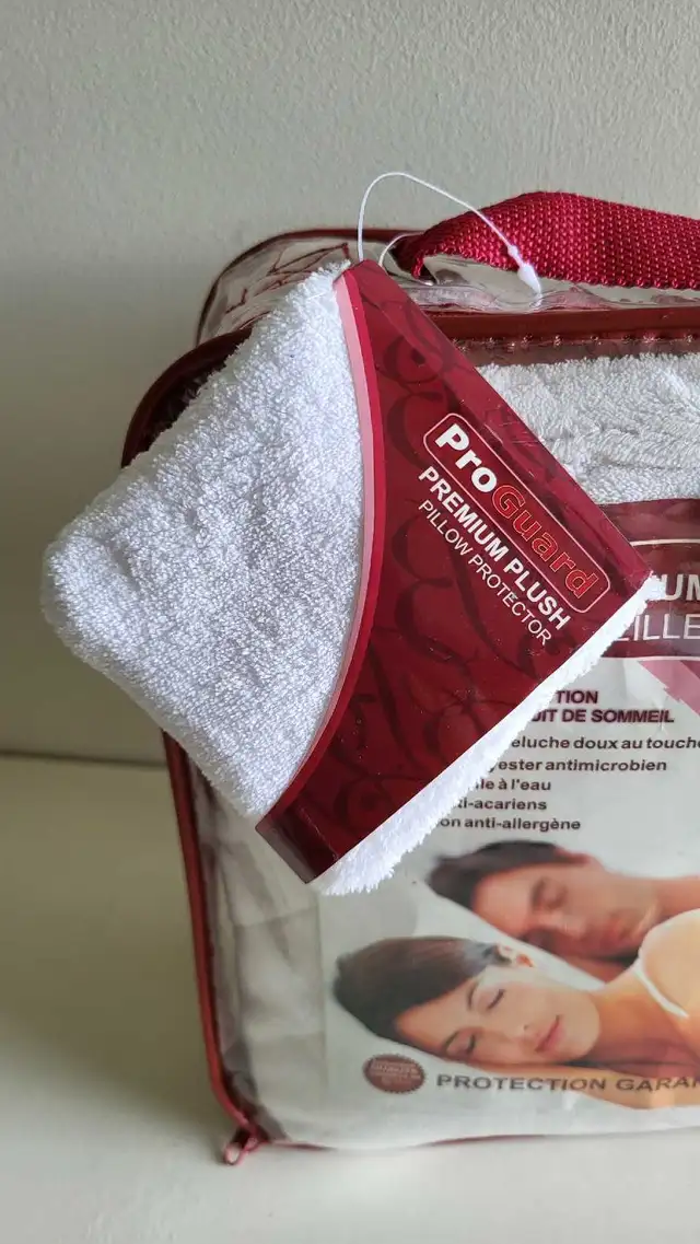 King Bed Mattress Protector & 2 King Pillow Protectors in Bedding in Gatineau - Image 7