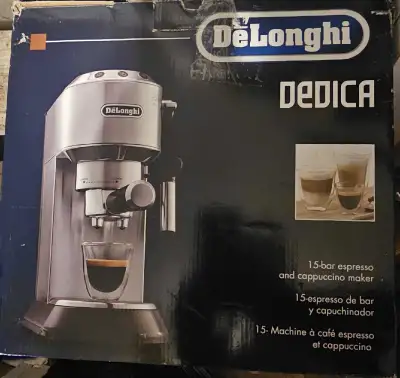 DeLonghi Dedica Espresso Machine Brand New, View more