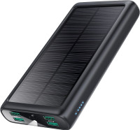 Solar Power Bank 36800mAh 5 Outputs Charger High Speed Type C