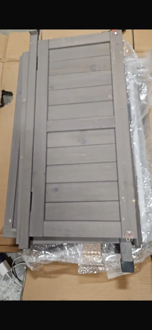 Outdoor Storage Cabinet & Potting Bench Table with Metal Top, Wo in Patio & Garden Furniture in Hamilton - Image 8