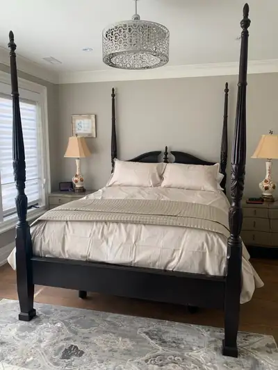 4 Poster Queen Sized Rice Bed, View more