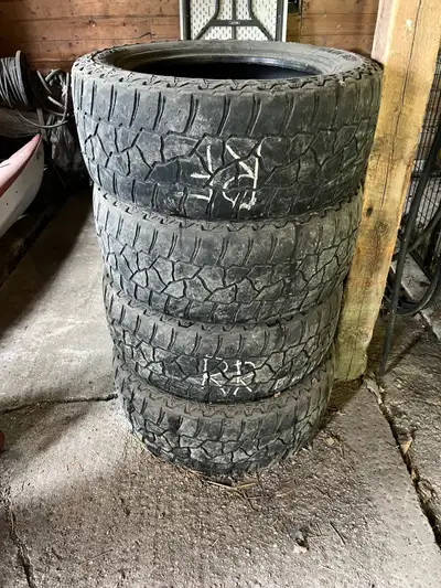 Used Mickey Thompson Baja ATZ P3 tires. 285/55/R20 DOT 4015 Good set of summers. Even tread wear Ope...