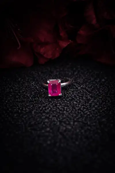Sterling silver and Ruby Ring, View more