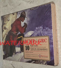 ROYAL CANADIAN MOUNTED POLICE (RCMP) 10 ILLUS. NOTE PADS, SEALED