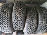 Set of 4 235/60 R16 M+S tires on 5x4.5 GM rims