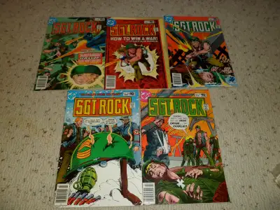 Lot of 5 DC SGT ROCK 337 338 339 340 341 1980 comic books, View more