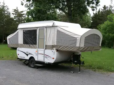 We are selling our 2012 Viking 21-foot tent trailer, model 2109, in excellent condition. Includes ba...