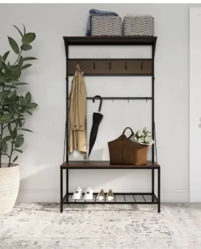 Bench shoe rack coat rack , View more