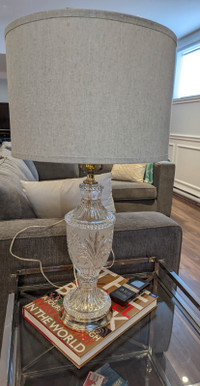 Used glass/crystal Table Lamp
