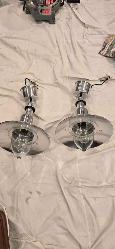 Retro silver hanging lights ( both), View more