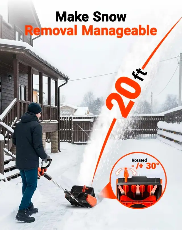 Voltask Snow Shovel in Snowblowers in City of Toronto - Image 10