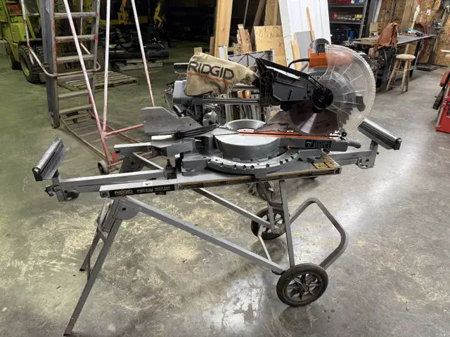 Rigid 12” Sliding Dual Bevel Compound Mitre Saw with Heavy Duty in Power Tools in North Bay - Image 4