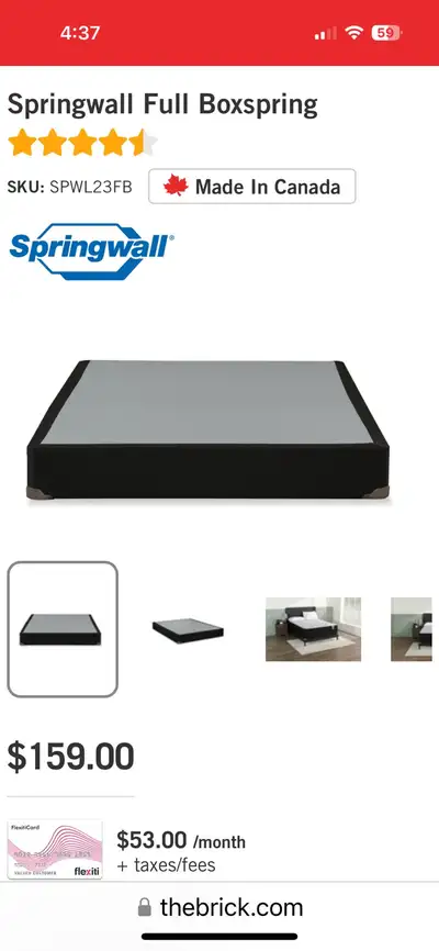 Box Spring., View more
