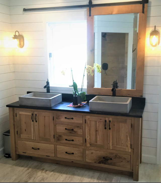 Solid Wood - Bathroom Vanities & Fixtures - Alberta Made in Cabinets & Countertops in Calgary - Image 4