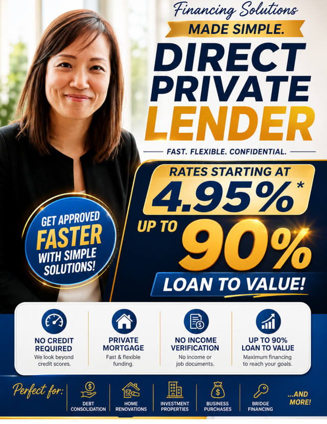 ⭐️90%➡️NOAPPRAISAL⚡️4.95% 1st✅6.25% 2nd PRIVATE⚡️No income! in Financial & Legal in City of Toronto - Image 2
