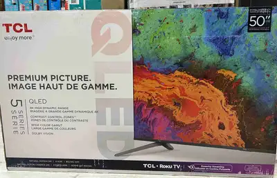 TCL 50" 4K QLED Roku TV, View more