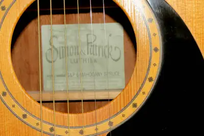 Simon & Patrick Mahogany / Spruce acoustic guitar, View more
