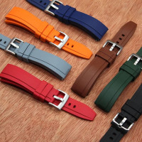 FKM rubber watch strap 20mm with quick release pin