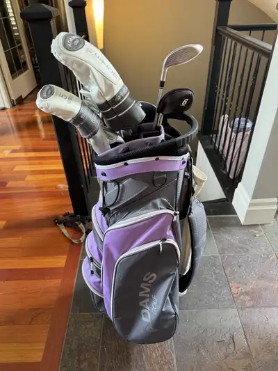 Adams Golf clubs and bag, View more