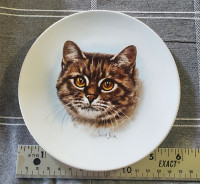 Vintage Derick Brown Tabby Cat "Transfer Plate"