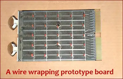 A Brand New 1970 Wire Wrapping Prototype Circuit Board For Sale, View more