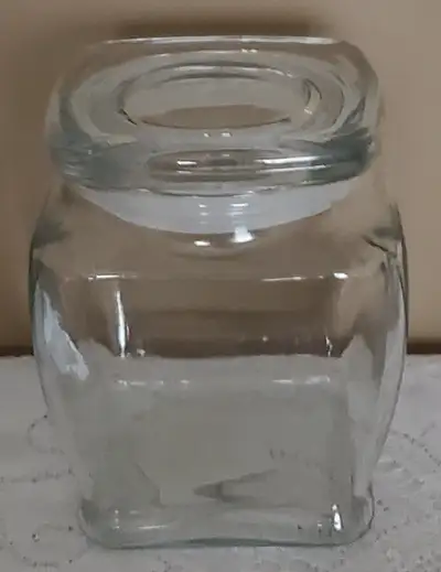 "ANCHOR HOCKING" GLASS STORAGE JAR, View more