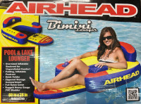 (NEW) AIRHEAD AHBL-3 Bimini Lounger II Inflatable Pool Float