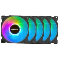 upHere RGB LED 120mm Case Fan,Quiet Edition High Airflow  3pk