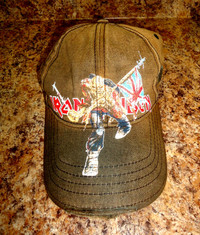 Iron Maiden The Trooper Distressed Truckers Hat Cap 2010 Rare!
