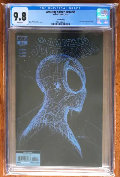 AMAZING SPIDER-MAN 55 CGC 9.8 BLUE 3RD PRINTING VARIANT COMIC, View more