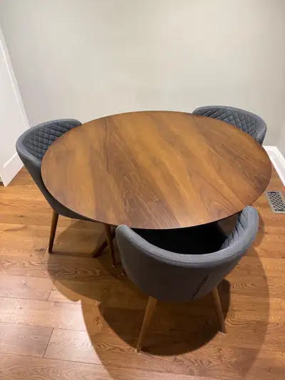 Structube Dinning Table and 3 Chairs Set, View more