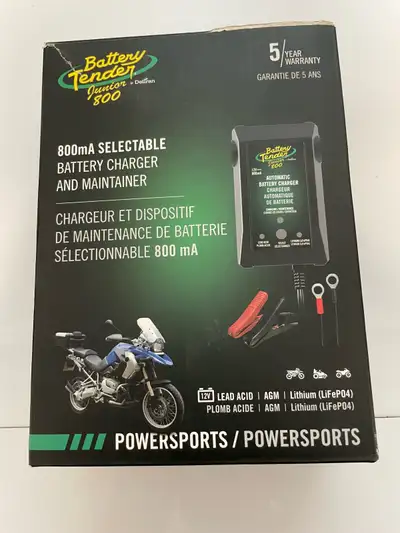 I'm selling a practically brand-new Battery Tender Junior 800mA Battery Charger and Maintainer, perf...