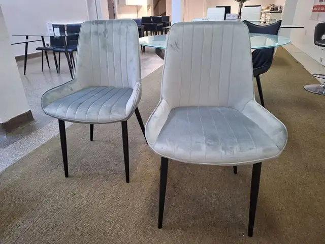 Velvet Chairs S-2082 (Black, Gray) !!!63384461618563124