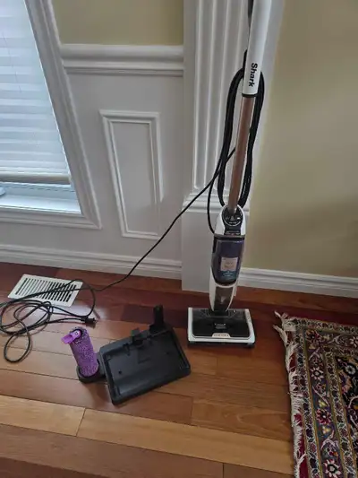 Shark steam mop never used with replacement roller and stand, View more