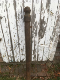Antique Iron Horse Hitching Post (Wolfville)