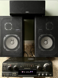 HOME AUDIO EQUIPMENT RECEIVER AND SPEAKERS
