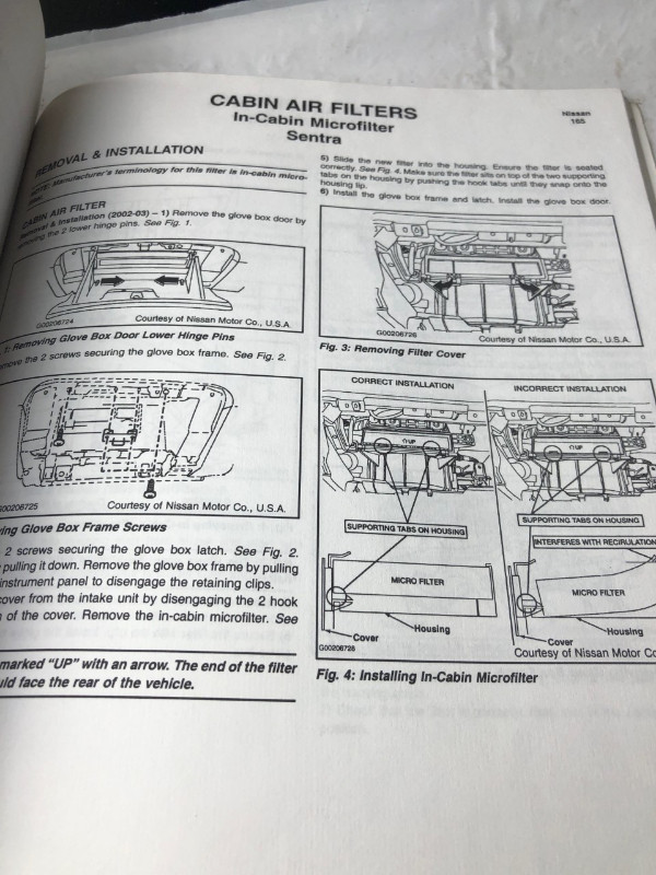 MITCHELL CABIN AIR FILTER REPLACEMENT PROCEDURE M0410 in Textbooks in Edmonton - Image 3