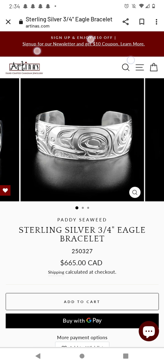 ***vintage jewelry **eagles silver bracelet by Charles Harper*** in Jewellery & Watches in St. Catharines - Image 4