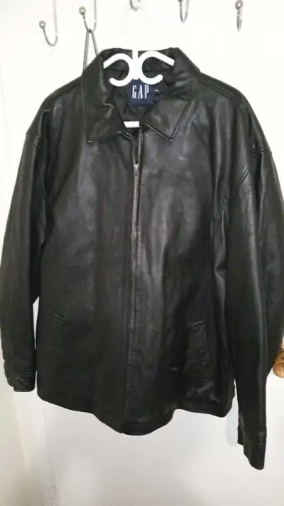 GAP genuine leather jacket for man XL, View more
