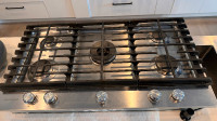 36' stainless steel kitchen Aid Gas cook top