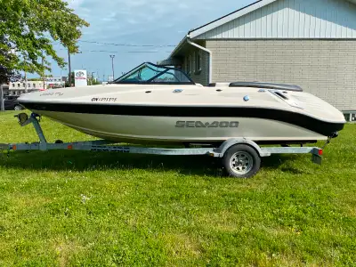 real clean sea doo utopia 205 SE , 430 total HP from twin 215 hp engines , runs great ,approximately...