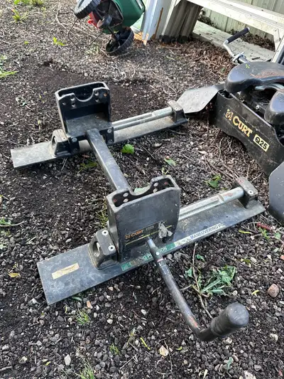 Only used four times. Still got paint on the top plate. Got rails and everything. OBO