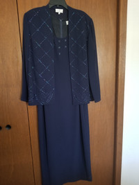 Navy Blue elegant formal gown