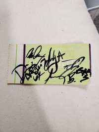 Black Veil Brides Autographed Ticket