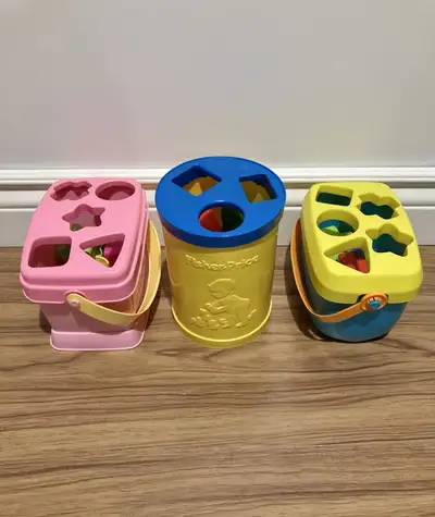 Fisher Price Shape sorting bucket toys, View more