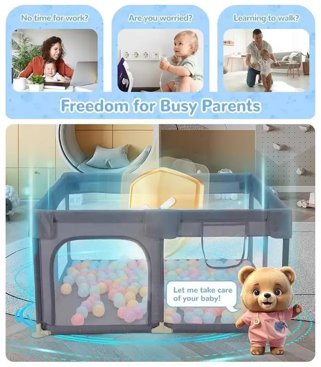 Brand New Dripex Baby Playpen  in Playpens, Swings & Saucers in City of Toronto - Image 4