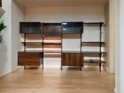 Mid Century Danish Rosewood Poul Hundevad Modular Wall Unit, View more