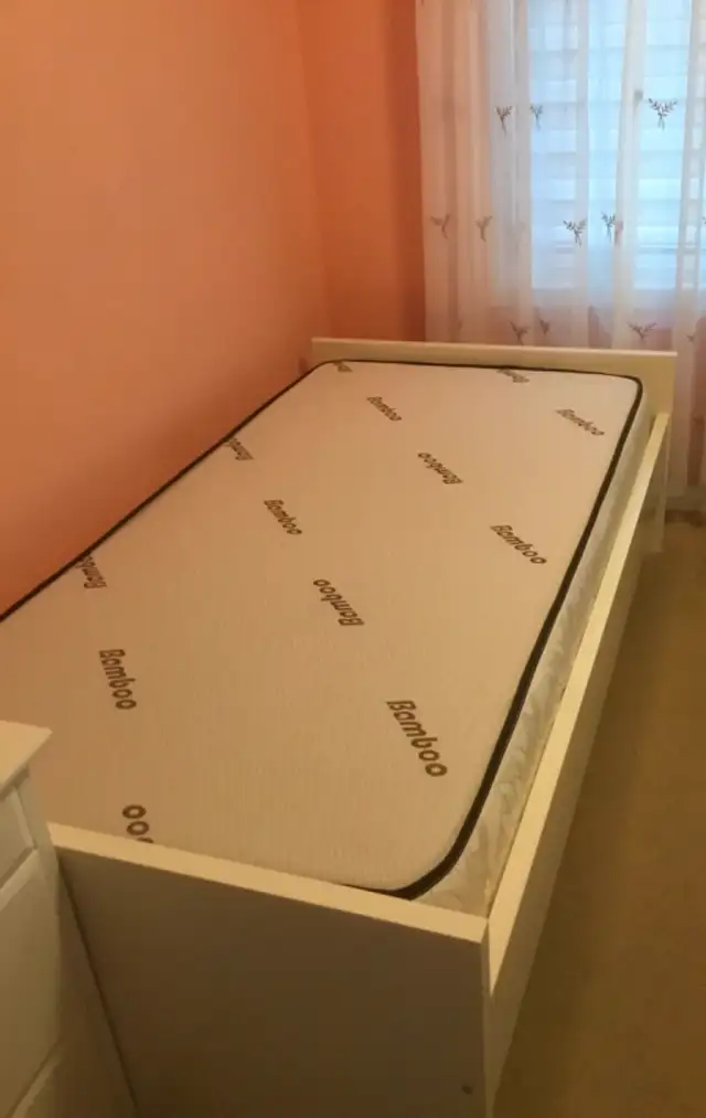 IKEA Twin bed frame with mattress63782599589763122